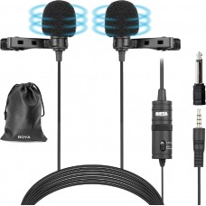 BOYA BY-M1DM Dual Lavalier Universal Microphone