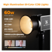 K&F Concept PL-60B 60W COB Photography light with Built-in 4500mAh Battery