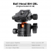 K&F Concept T254A7+BH-28L Aluminum Camera Tripod (KF09.119) 2.3m with Transverse Overhead Center Column & 360° Panoramic Ball Head