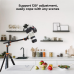 K&F Concept T254A7+BH-28L Aluminum Camera Tripod (KF09.119) 2.3m with Transverse Overhead Center Column & 360° Panoramic Ball Head