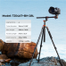 K&F Concept T254A7+BH-28L Aluminum Camera Tripod (KF09.119) 2.3m with Transverse Overhead Center Column & 360° Panoramic Ball Head