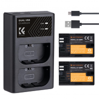 K&F Concept LP-E6NH Battery 2250mAh LP-E6NH Battery and Charger for Canon K&F Concept LP-E6NH Battery 2250mAh LP-E6NH Battery and Charger for Canon