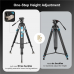 SmallRig AD-100 FreeBlazer Carbon Fiber Tripod 197cm Height, 10kg Load with Fluid Head for Video 3989