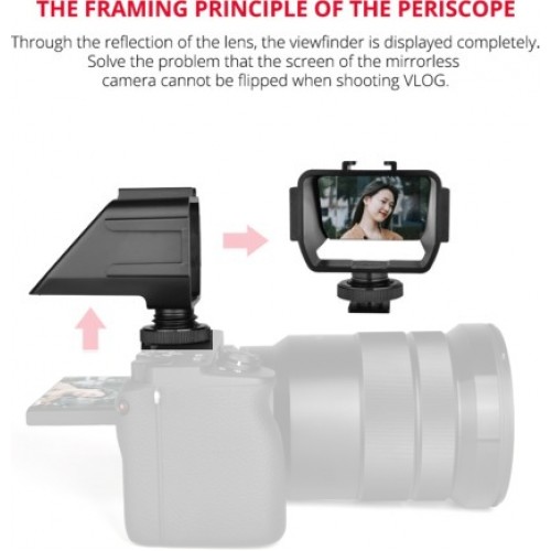 Yelangu Vlog Selfie Flip Screen with Cold Shoe for Mirrorless Camera | Photography and Lighting Equipment