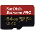 SanDisk Extreme Pro MicroSDXC 64GB 170MB/s with Adapter