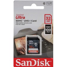 SanDisk Ultra 32GB Class 10 100MB/s SDHC UHS-I Memory Card
