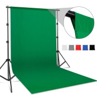 Backdrop Stand 3x2m & Muslin Backdrops 3x2m Camera Jo Kit-1