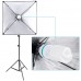Backdrop Stand 3x2m & Muslin Backdrops 3x2m & Continuous SoftBox Lighting Camera Jo Kit-4