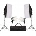 Backdrop Stand 3x2m & Muslin Backdrop 3x2m & Continuous SoftBox Lighting Camera Jo Kit-3