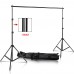 Backdrop Stand 3x3m & Muslin Backdrops 3x3m & Continuous Softbox Lighting Camera Jo Kit-6