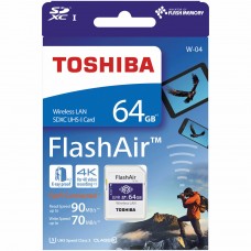 TOSHIBA FlashAir W-04 Wireless SD Card 64GB