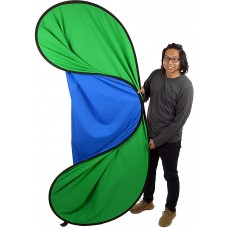 Collapsible Chroma Key GREEN + BLUE 2-in-1 Background 1.5m x 2m