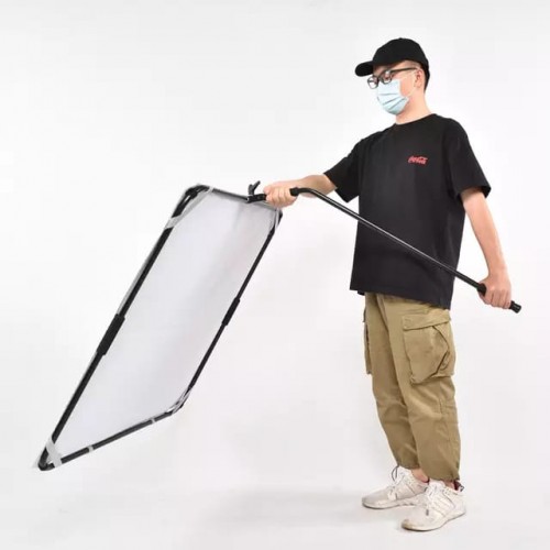 Studio Reflector with folding frame and Handle Rod 100x100cm | Photography and Lighting Equipment