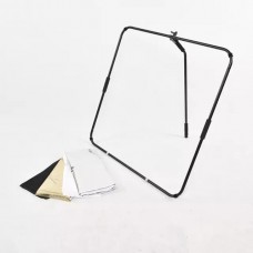 Studio Reflector with folding frame and Handle Rod 100x100cm