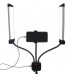 Two arm led light 40 watt, 3000k to 6000k aluminum led lamp with 2.0 meter stand