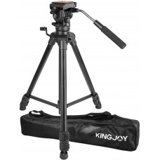 KINGJOY VT-1500 Video Tripod with Fluid Head