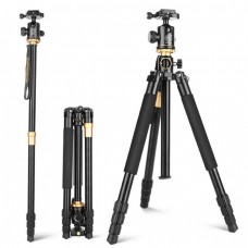 KOLIVAR QZSD Q999H Horizontal Professional Video Portable Tripod Monopod 4 Sections With 360 Ball Head