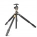 KOLIVAR QZSD Q999H Horizontal Professional Video Portable Tripod Monopod 4 Sections With 360 Ball Head