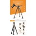 KOLIVAR QZSD Q999H Horizontal Professional Video Portable Tripod Monopod 4 Sections With 360 Ball Head