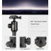 KOLIVAR Q298H Horizontal Professional Video Portable Tripod 4 Sections With 360 Ball Head