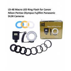 Lightdow LD-48 Macro LED Ring Flash Light with LCD Screen Display