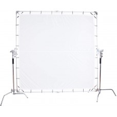 Portable Butterfly Diffuser Frame 3.6x3.6m Light Modifier Panel Kit With Bag and c-stand