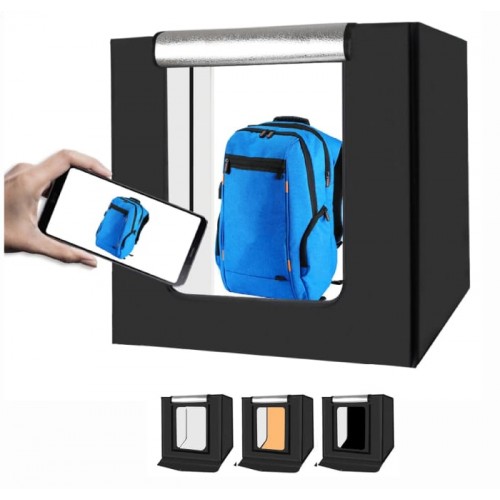 Puluz Folding Portable Light Box With 3 Backdrops Colors 80 x 80 x80cm | Photography and Lighting Equipment